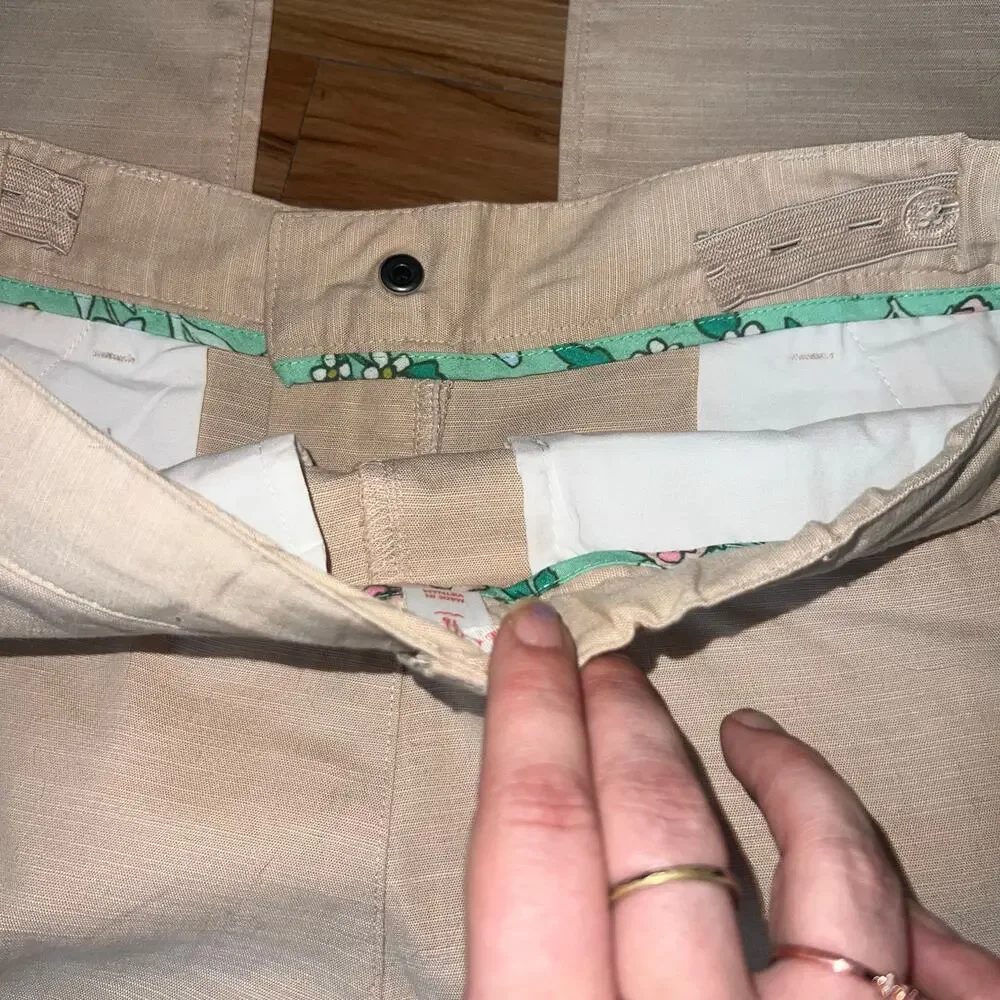 Cat & Jack Cream Khaki Chino Pants Casual Straight Leg Trousers Size 16